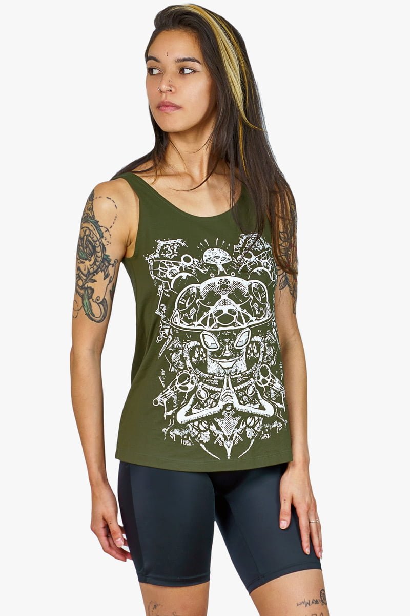 mycelium-tank-top-green-for-women-art-wear-festival-fashion-avanyah-online-shop